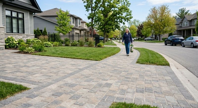 Sidewalk Pavers Installation in Boston, MA