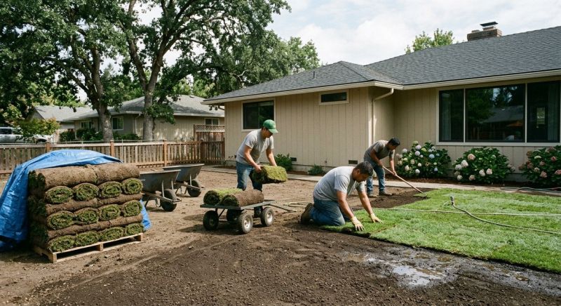 Bermuda Grass Installation in Rockwall, TX