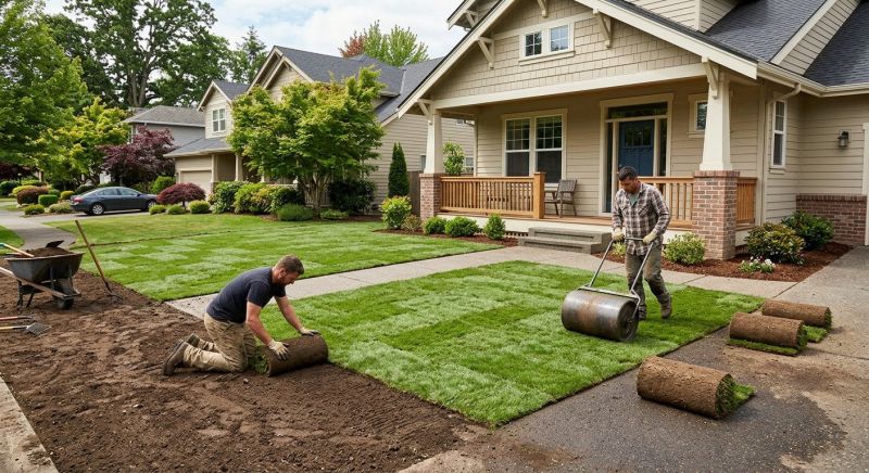 Yard Sod Installation in Aiken, SC