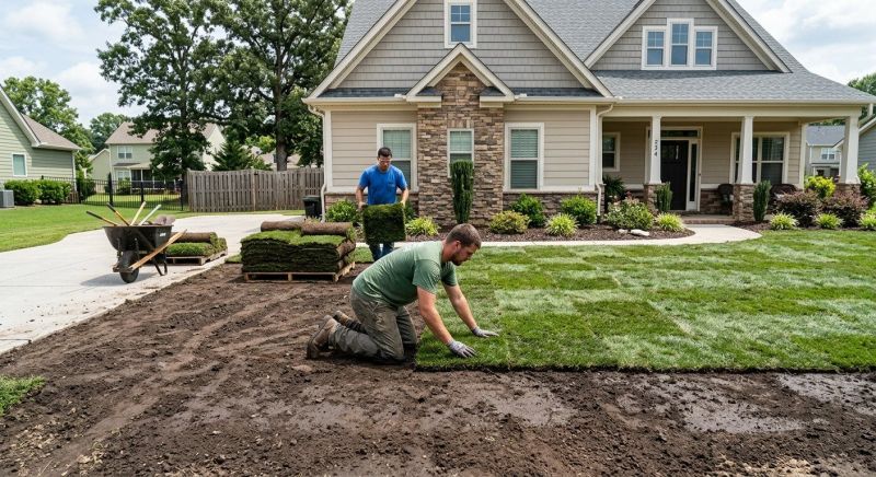 Yard Sod Replacement in Rockwall, TX